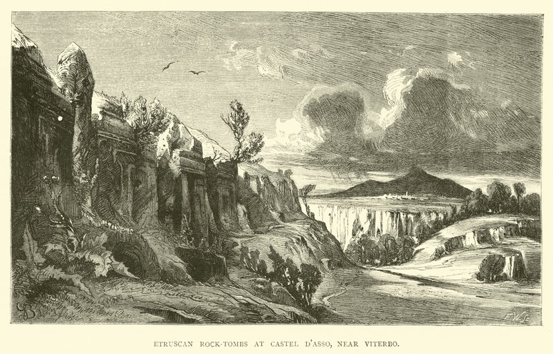 Tombes rupestres étrusques à Castel d
