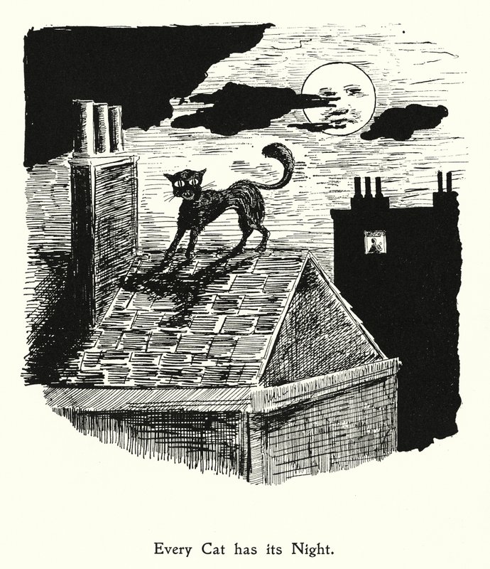 Chaque chat a sa nuit, chaque chien a son jour (litho) - English School