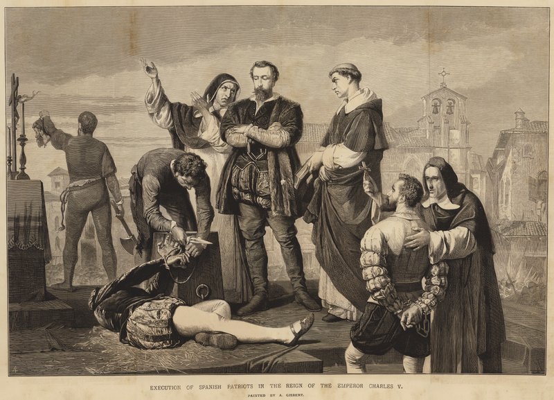 Exécution de patriotes espagnols sous le règne de l