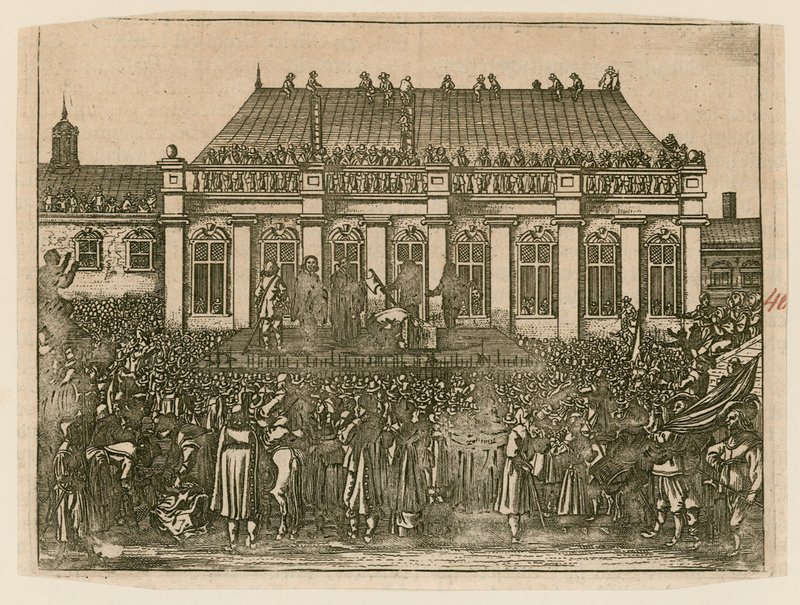 Exécution du roi Charles Ier à Whitehall - English School