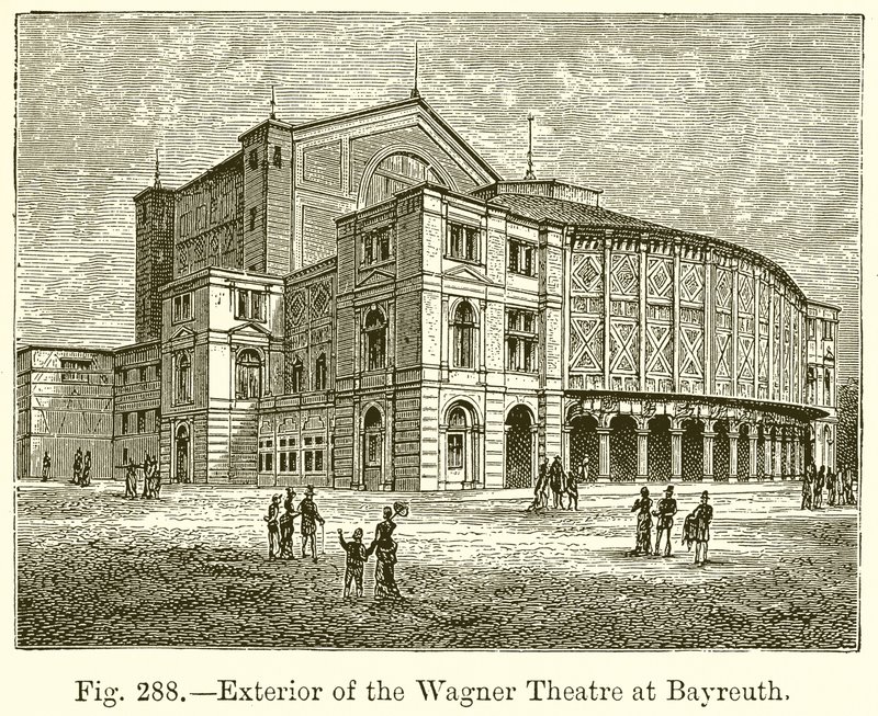 Extérieur du Théâtre Wagner à Bayreuth - English School