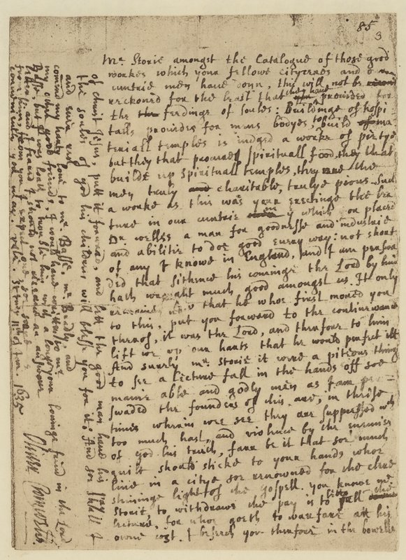 Fac-similé de la lettre d