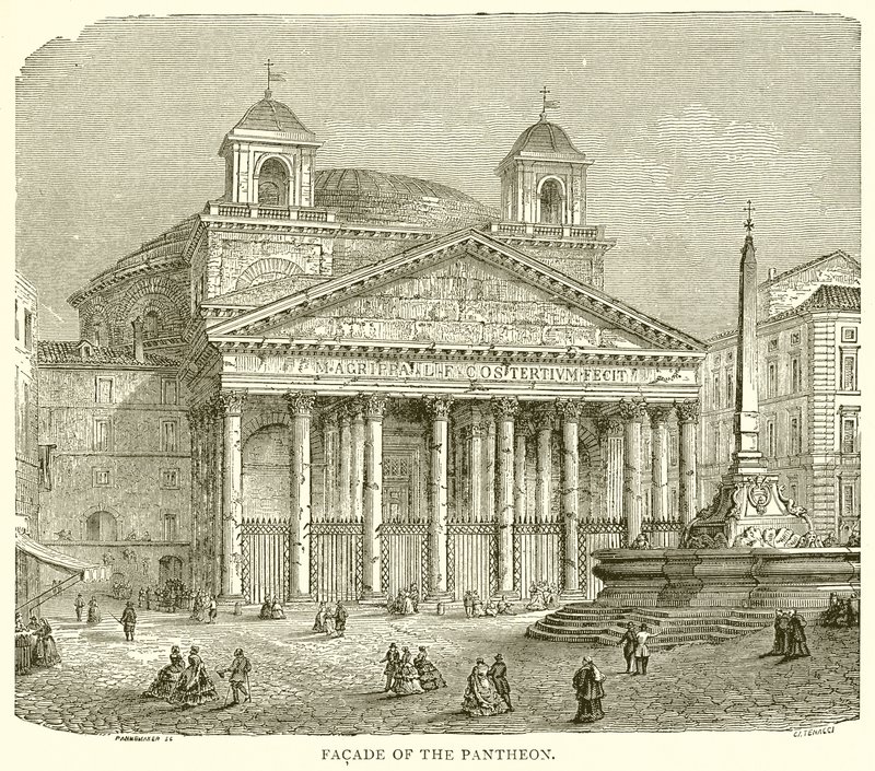 Façade du Panthéon - English School
