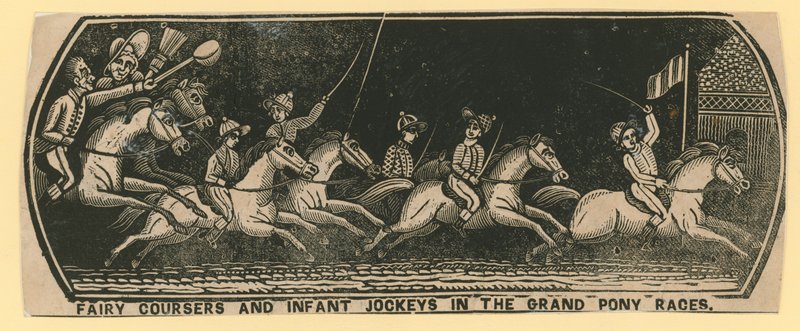 Coursiers féeriques et jockeys enfants dans les grandes courses de poneys - English School