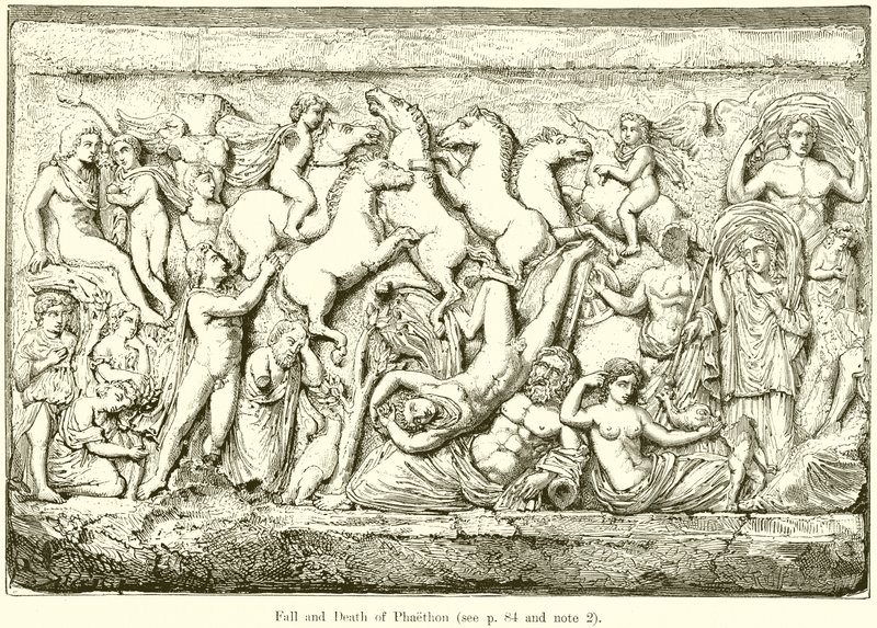 Chute et mort de Phaéton - English School