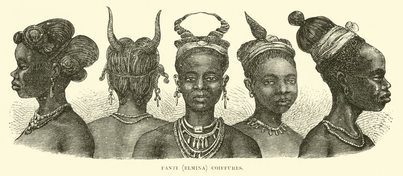 Coiffures fanti (Elmina) - English School