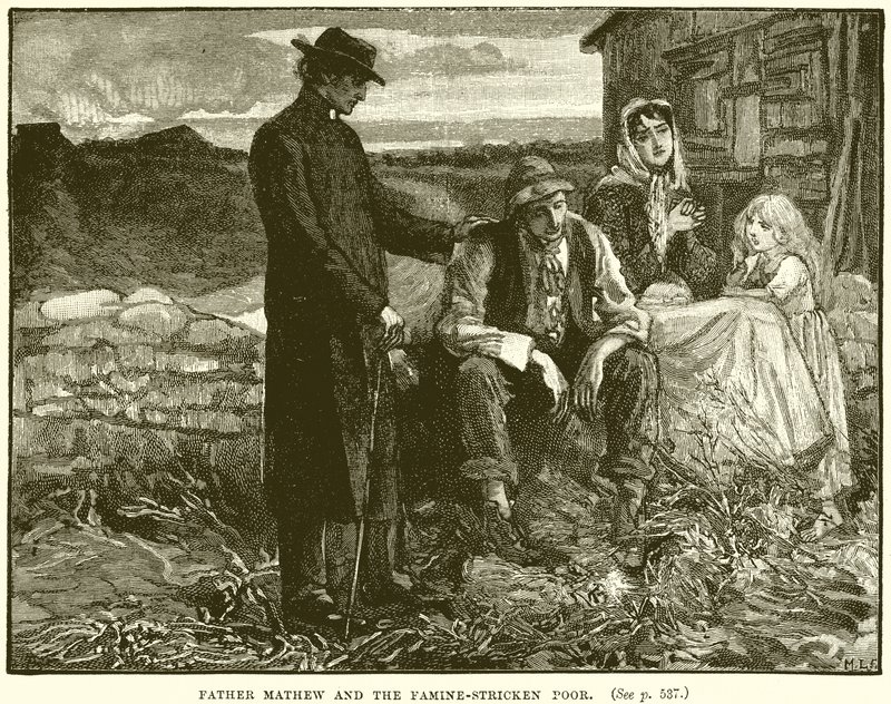 Père Mathew et les pauvres affamés - English School