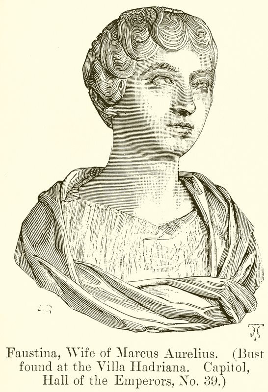 Faustine, épouse de Marc Aurèle (Buste trouvé à la Villa Hadriana. Capitole, Salle des Empereurs, No. 39) - English School