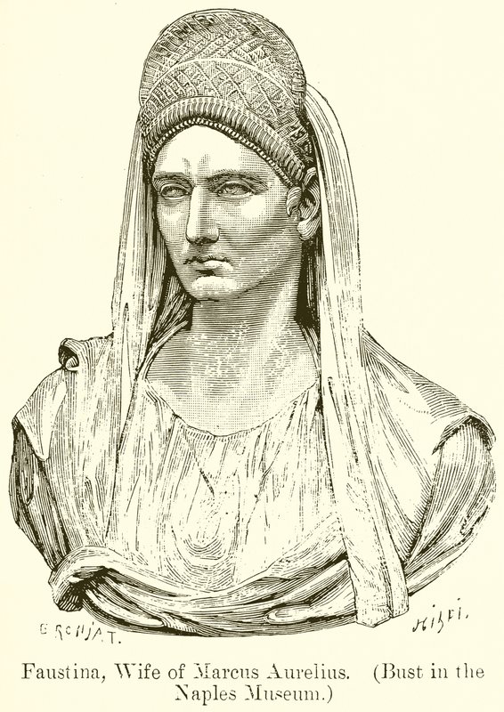 Faustine, épouse de Marc Aurèle (Buste au Musée de Naples) - English School