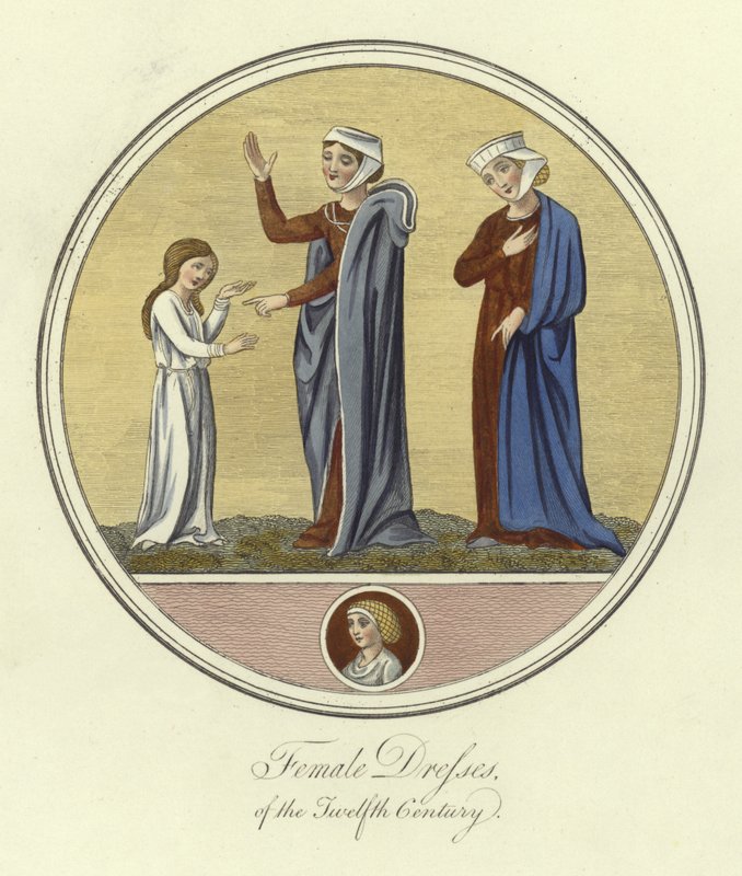 Vêtements féminins du XIIe siècle - English School