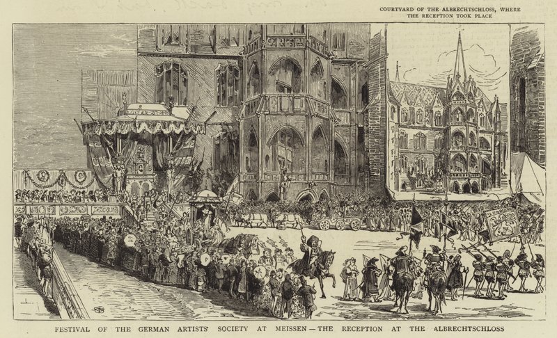 Festival de la Société des artistes allemands à Meissen, la réception à l