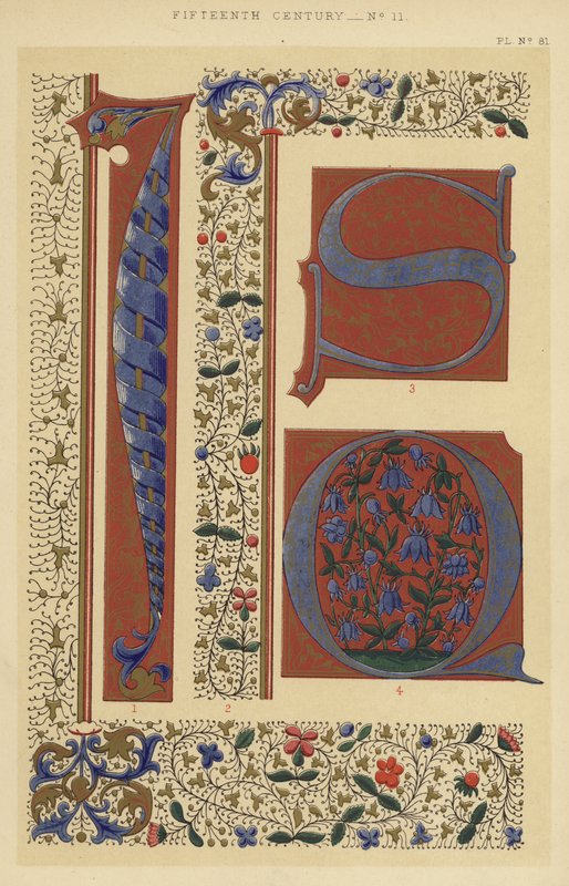 Quinzième siècle (chromolithographie) - English School