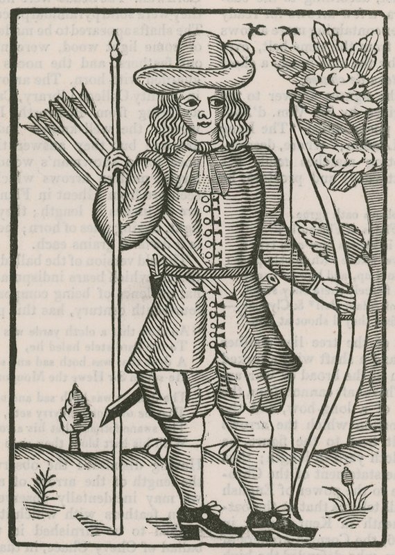 Billet des archers de Finsbury pour le tir de 1676 - English School