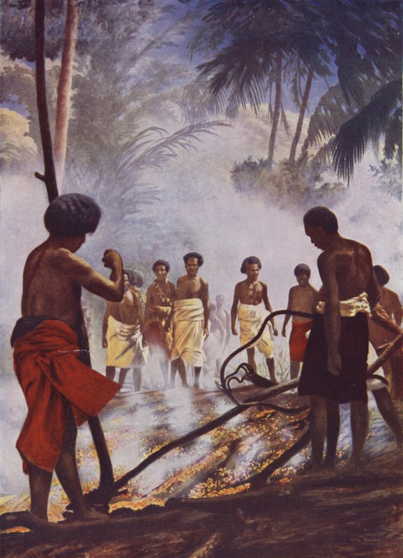 Marche sur le feu aux Fidji - English School