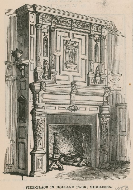 Cheminée à Holland Park, Londres - English School