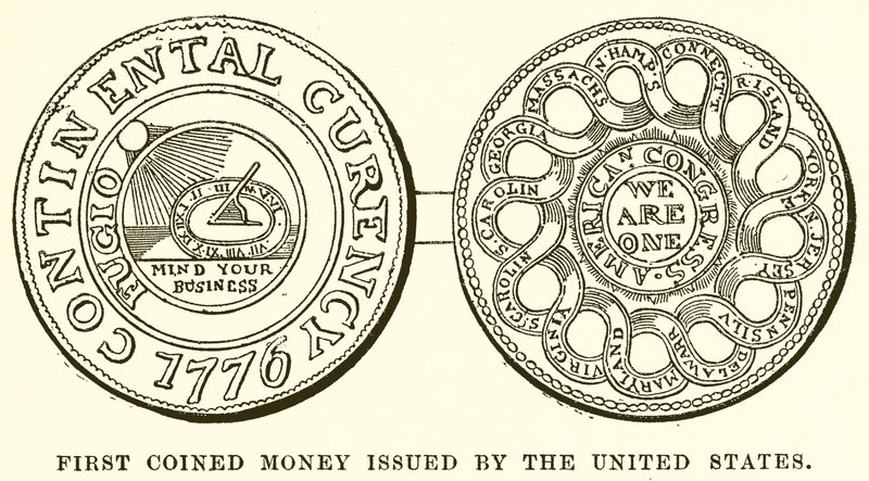 Première monnaie frappée émise par les États-Unis - English School