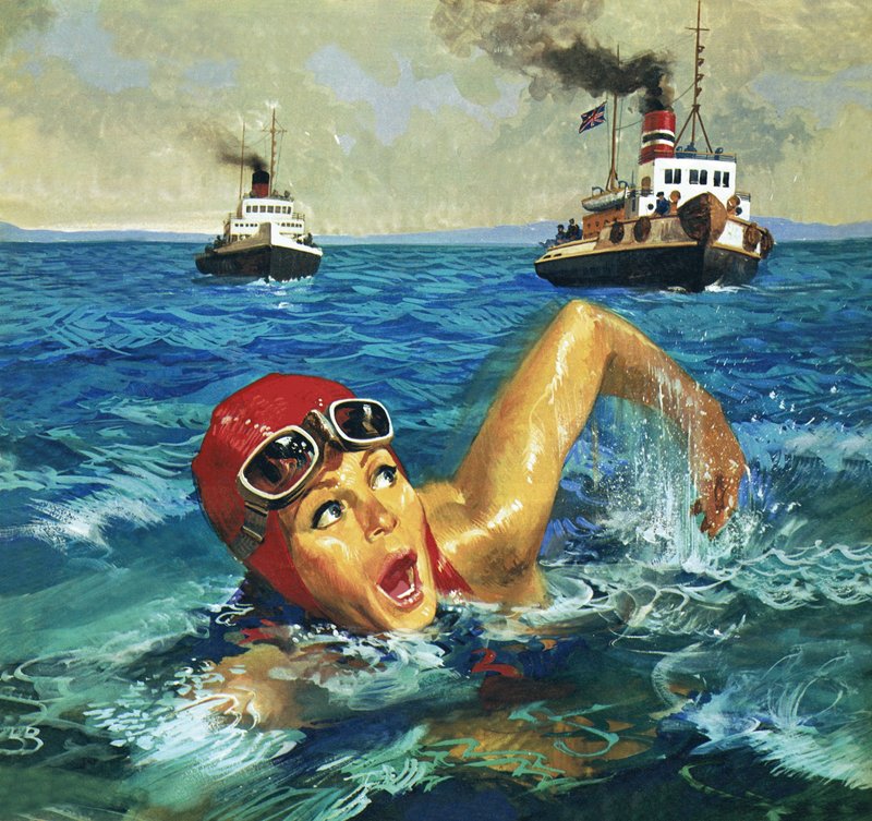 Première femme à traverser la Manche à la nage : Gertrude Ederle - English School