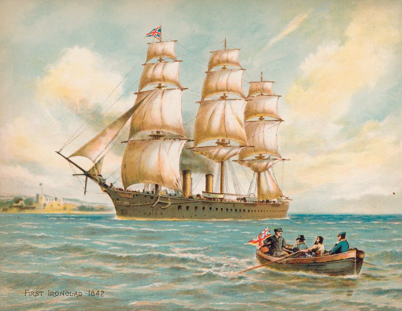 Premier navire de guerre cuirassé - English School