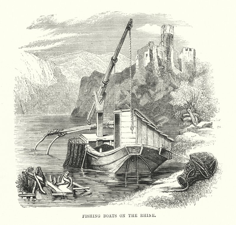 Bateaux de pêche sur le Rhin - English School