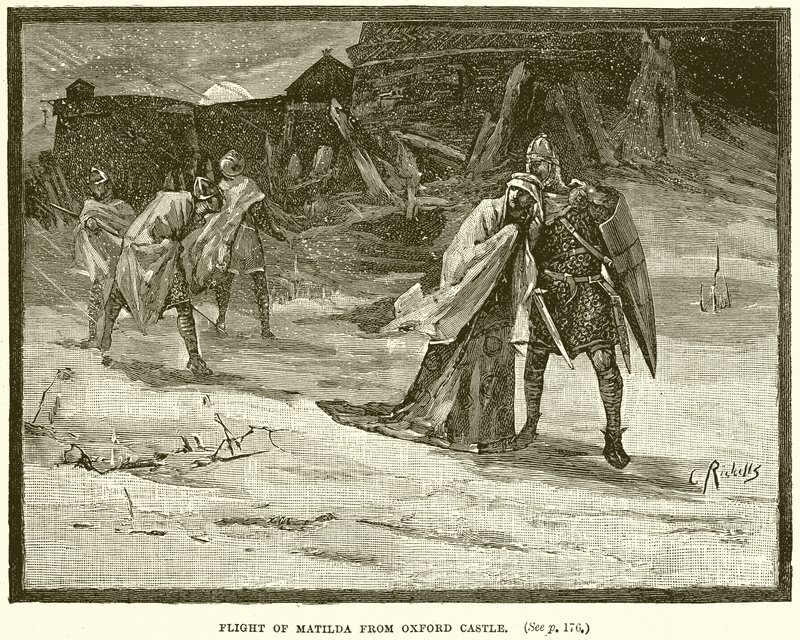 Fuite de Mathilde du château d