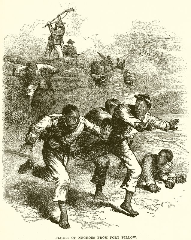 Fuite des nègres de Fort Pillow - English School