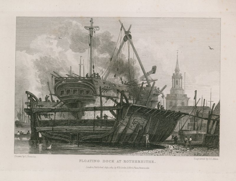 Dock flottant à Rotherhithe - English School
