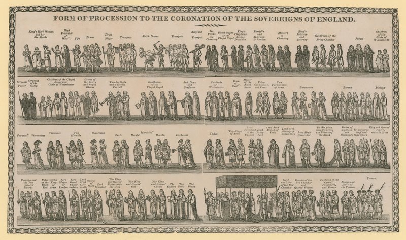 Forme de procession pour le Couronnement des Souverains d