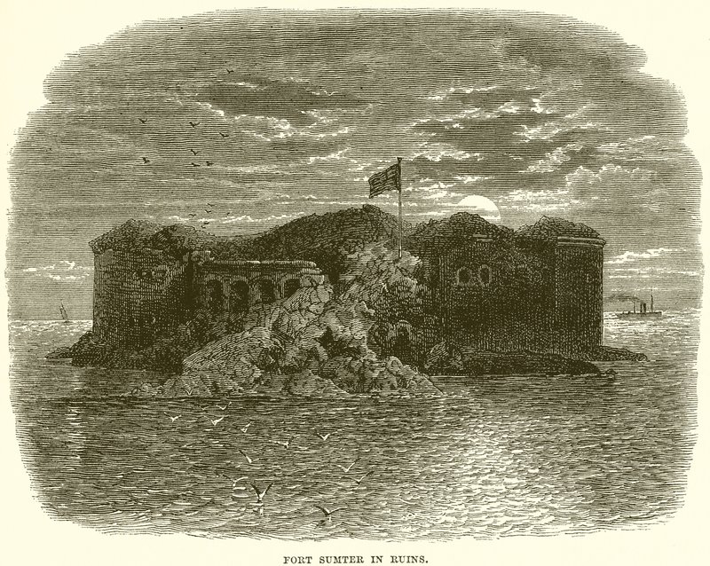 Fort Sumter en ruines - English School