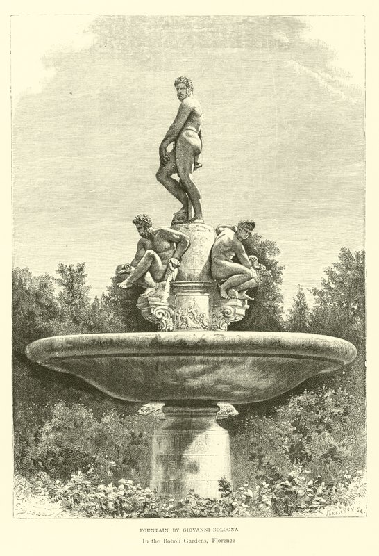 Fontaine par Giovanni Bologna - English School