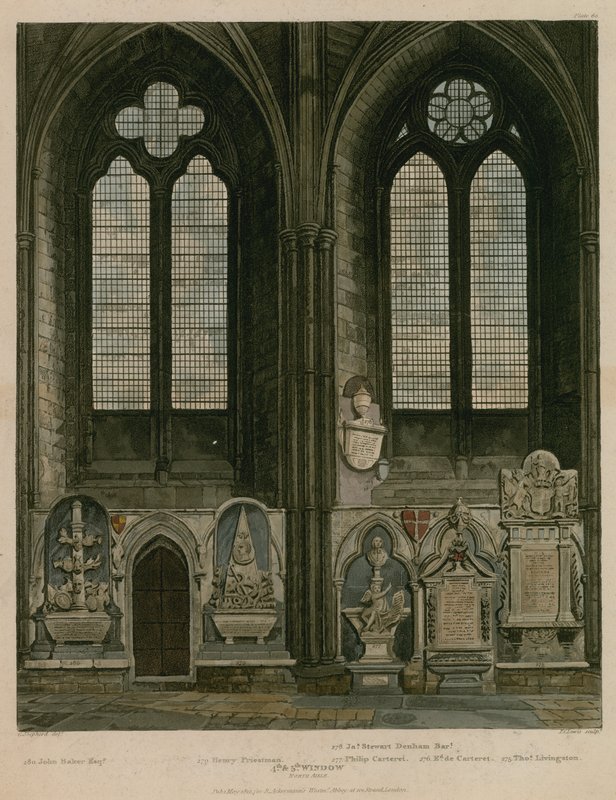 Quatrième et cinquième fenêtre, Allée Nord, Abbaye de Westminster, Londres - English School