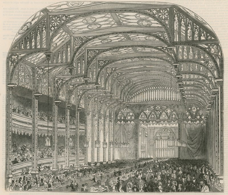 Bazar du libre-échange, Covent Garden Theatre, Londres - English School