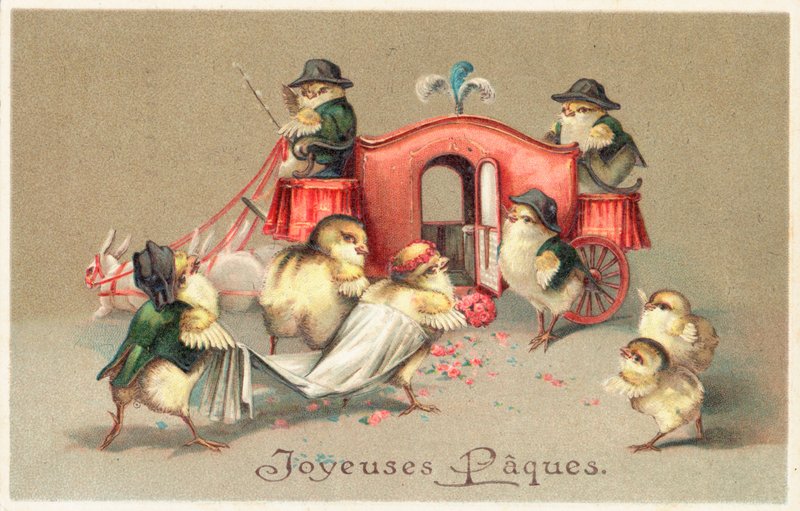 Carte de Pâques française - English School