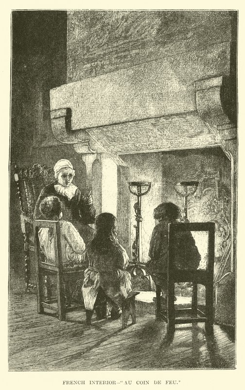 Intérieur français, Au Coin du Feu - English School