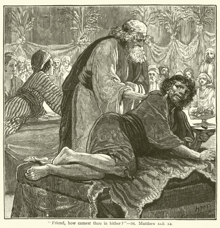 "Ami, comment es-tu entré ici ?", Saint Matthieu, xxii - English School