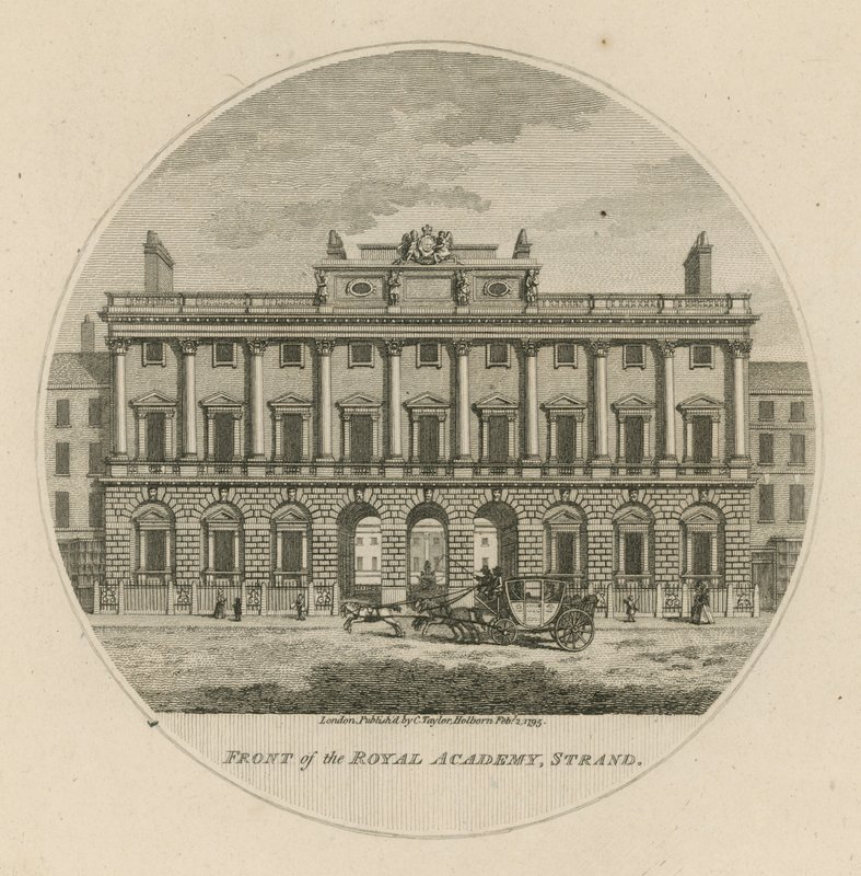 Façade de la Royal Academy, Strand - English School