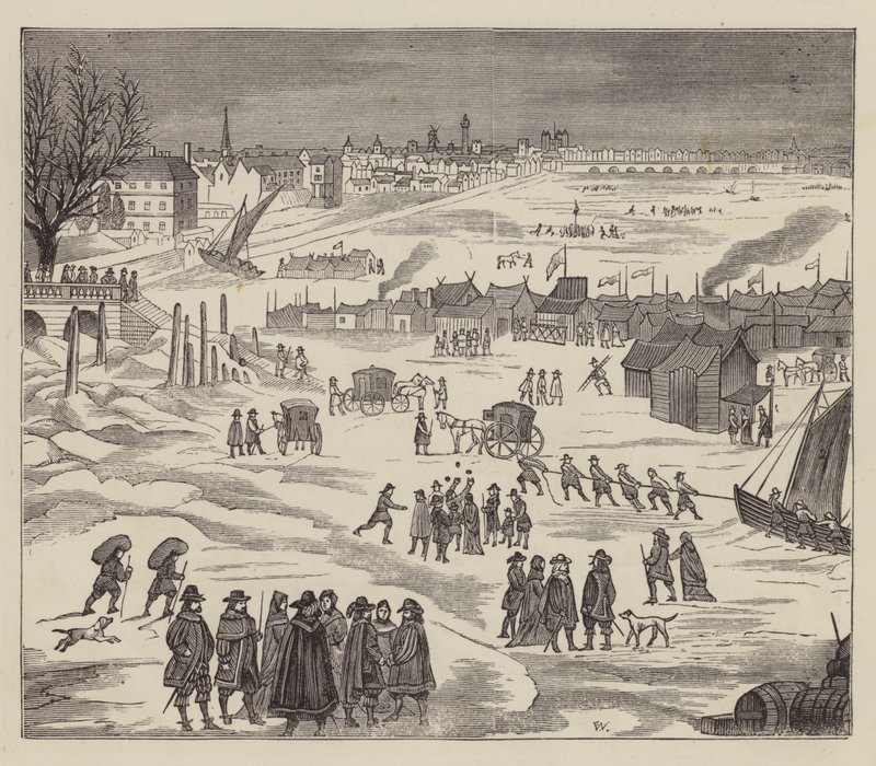 Foire sur la glace (gravure) - English School