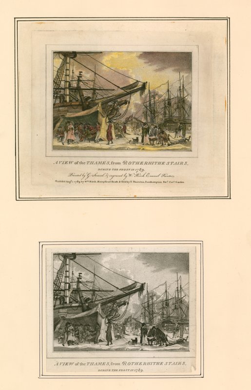Foire sur la glace de 1789 - English School