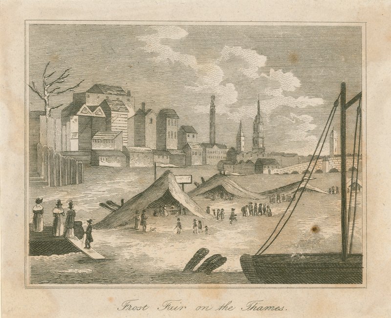 Foire sur la glace de 1814 - English School