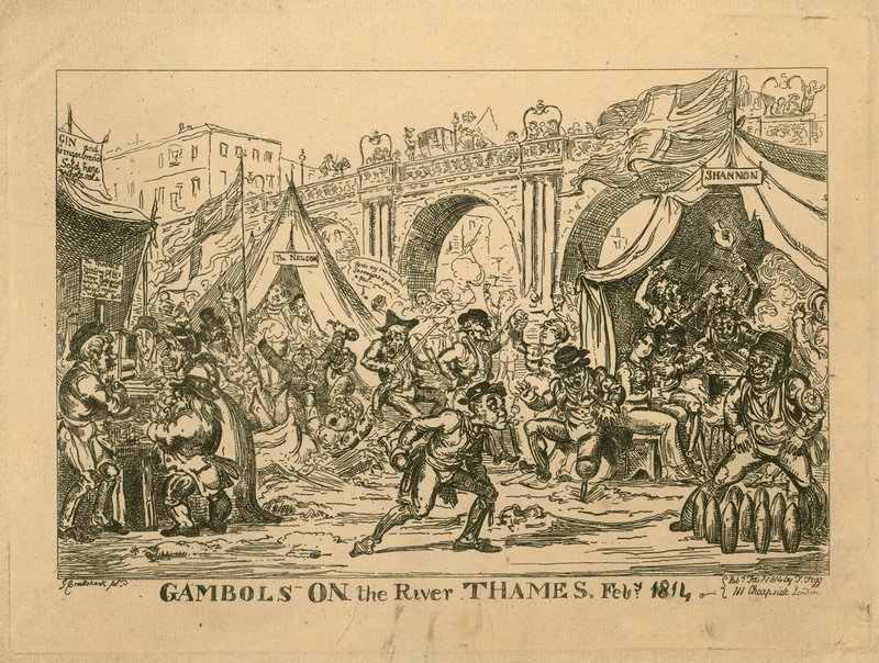 Foire sur la glace de 1814 - English School