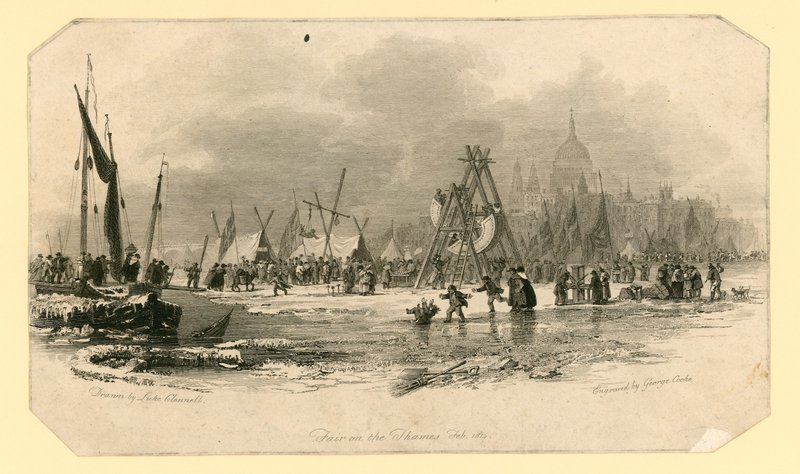 Foire sur la glace de 1814 - English School