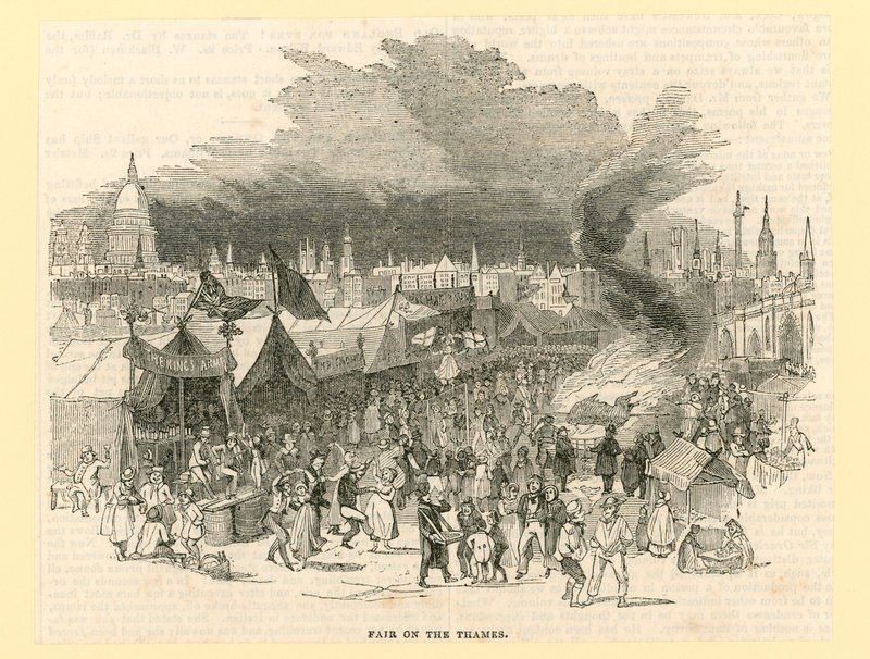 Foire sur la glace de 1814 - English School