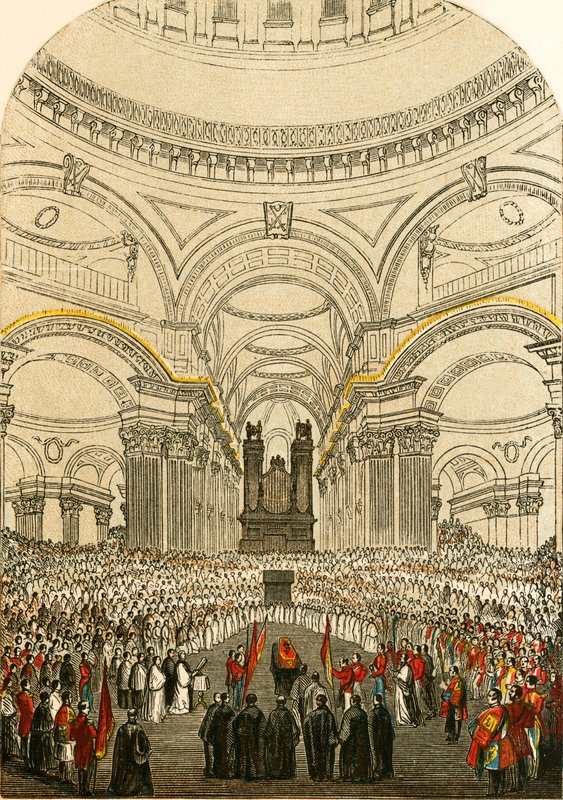 Funérailles du duc de Wellington à St Paul - English School