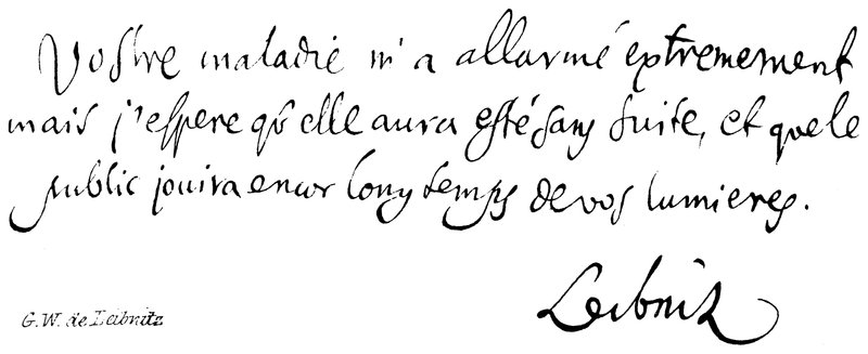 G W de Leibnitz - English School