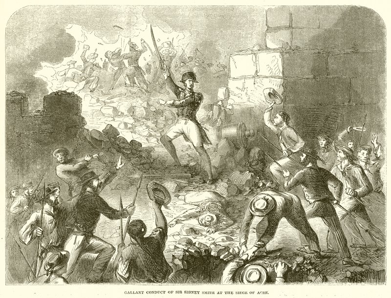 Conduite courageuse de Sir Sidney Smith au siège d