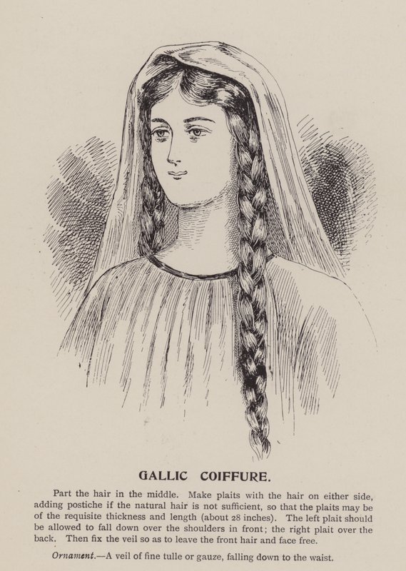 Coiffure gauloise (gravure) - English School