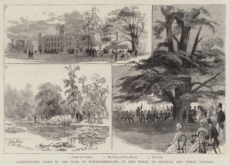 Garden-party donné par le duc de Northumberland à Sion House pour les visiteurs coloniaux et indiens - English School