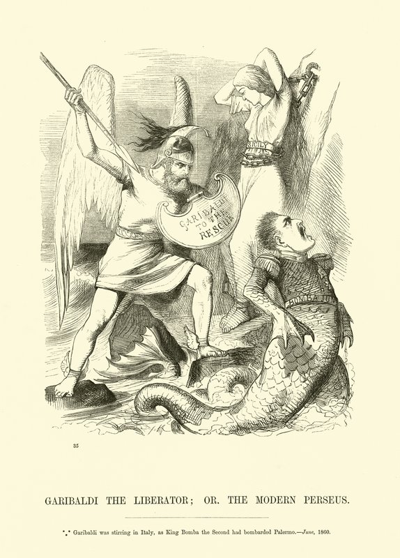 Garibaldi le libérateur; ou le Persée moderne - English School