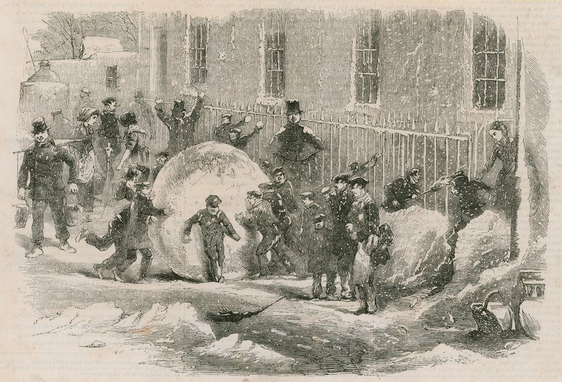 Se rassemblant au fur et à mesure; ou la boule de neige monstre - English School