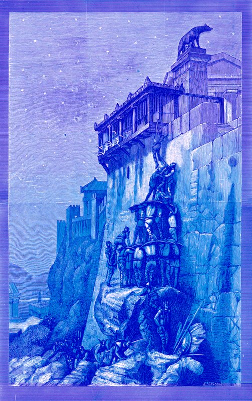 Les oies du Capitole, illustration de History of Rome par Victor Duruy, publiée en 1884 - English School