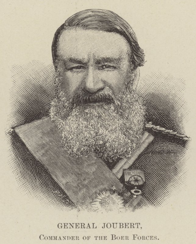 Le général Joubert, commandant des forces boers (gravure) - English School